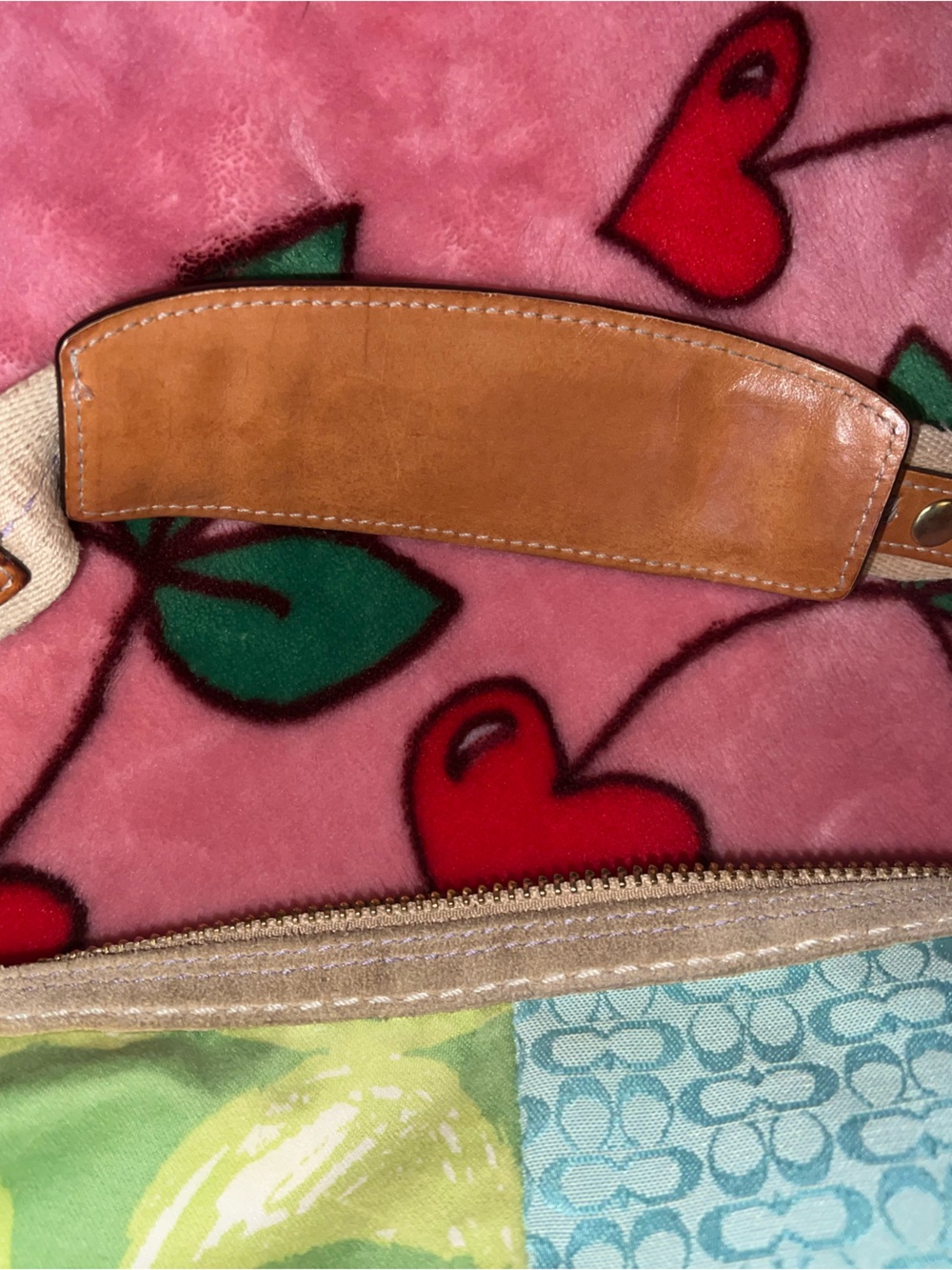 Coach Patchwork Shoulder Bag 🌸 chic coquette girl soft life pastels - Picture 8 of 10